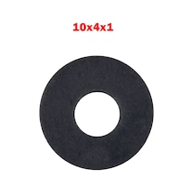 Koodmax 10X4X1 Plastik Rondela Siyah 10 - 50 - 100 Adet 100 Adet