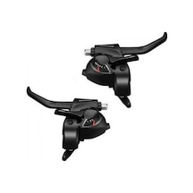 Shimano St-ef41 Bisiklet Fren + Vites Kolu Takım 7x3 Siyah