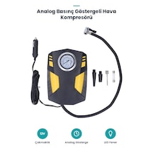 Analog Basınç Göstergeli Oto Hava Kompresörü 12v Standart