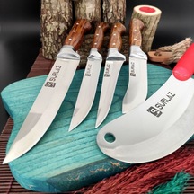 Sürlaz 5 Parça Sürmene Bıçak Seti Et Bıçağı Mutfak Bıçağı