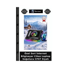 Özel Seri İnternet Bilgisayar Cihaz Laptop Soğutucu Cf07 Siyah