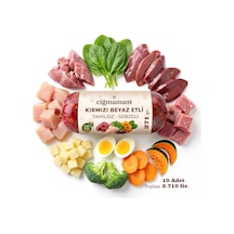 Kırmızı Ve Beyaz Etli Tahılsız Sebzeli Barf Köpek Maması 2.71 Kg - 271 G X 10