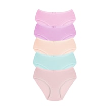 New Lilla 022 Kız Çocuk Basic Mix 5'li Külot Paketi 022-v1-mix Colors Çok Renkli