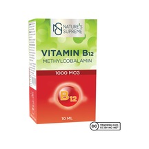 Natures Supreme Vitamin B12 1000 Mcg Methylcobalamin Sprey 10 ML