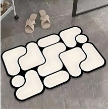 Calico Tekli Banyo Paspası 60x100 Cm , Kaydırmaz Tabanlı, Yıkanabilir Renkli