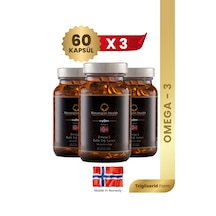 Norwegian Health Omega 3 1000 MG Somon&Morina Balık Yağı 3 x 60 Kapsül﻿﻿