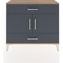 Arges Şifonyer 2 Raflı 2 Çekmeceli 2 Kapaklı 88x30x80 Çam-antrasit Atlas Çam