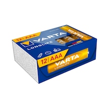 Longlife Aaa Alkalin İnce Pil, Lr03, 1,5 V, 12'li Paket
