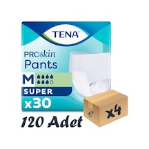 Tena Proskin Pants 7 Damla Super Emici Külot Orta Boy M 4 x 30'Lu