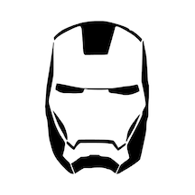 Ironman Kafası Sticker Duvar Dekor Sticker 40 X 60 Cm
