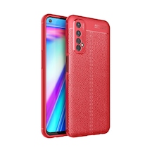 Newface Realme 7 Kılıf Auto Focus Kapak - Kırmızı Kırmızı