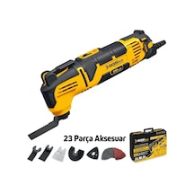 Tr Plus 310 Watt Çok Fonksiyonlu Kesici Raspalama Zımparalama Makine Seti, 23 Parça, Metal Ahşap Kazıyıcı