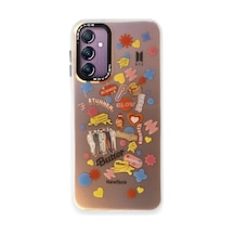Bezos Samsung Galaxy A14 4g Kılıf Estoril Desenli Kapak - Estoril - 16 Mbt06