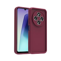 Zore Redmi 14c Kılıf Kamera Korumalı Nvth Ananas Kapak - Mürdüm