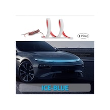 Xinfok Led Araba Kaput Işıkları Şerit Evrensel Oto Dekoratif Atmosfer Lambaları Crystal Blue 200cm 78 İnch 1 Piece Set