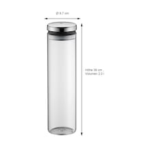 Cam Saklama Kabı, 2 L, 36 Cm, Kapaklı Cam Kavanoz, Geniş Dolum Ağızlı, Kahve Çekirdeği Ve Müsli Saklama Kabı Çok Renkli