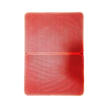 Büyük Boy Elekli Kedi Tuvalet Önü Paspası, Katlanabilir 82 X 60 Cm, Kırmızı 2li