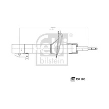 Febı Amortisör Ön Sağ-sol Ford Transit 01 V184 194185 2c16 18045 Aa Ba
