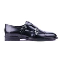 Shoetyle - Hakiki Açma Deri Siyah Renk Günlük Erkek Ayakkabı - 250-2379-1536