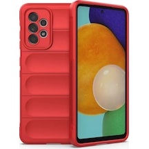Newface Samsung Galaxy A52 Kılıf Optimum Silikon - Kırmızı