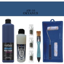 Fayans Tezgah B.-ambiente Islak Zemin Aw-10 Okyanus 500ml Katalizör 30gr Taş Vernik 250 Satenruloset Okyanus Okyanus