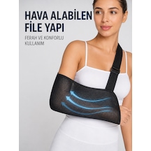 Ayarlanabilir Fileli Kol Askısı Hava Geçiren Kumaş Kol Ve Omuz Destekleyici - Lisinya