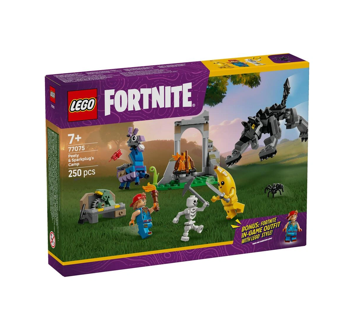 Lego Fortnite 77075 Peely And Sparkplug's Camp