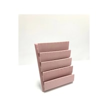 Yerli Üretim Süet Kumaş 20/16 Cm Pembe Renk Ayaklı Küpe Standı Çok Renkli