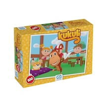 Kukuli 100 Parça 34x24cm Çocuk Puzzle Yapboz Serisi