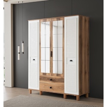 Formila Mdf 4 Kapılı Dolap-ceviz
