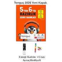 Tonguç 5'ten 6'ya Hazırlık Kitabı 2026 Yeni Kitap Uzay A.+emoji Kalem Hediyeli