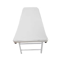 Beyaz Pvc Silinebilir Sedye Örtüsü 4 Köşesi Lastikli 70x190 Cm