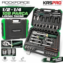 Rockforce 1/2-1/4 108 Parça Lokma Takımı Yenilenmiş Haliyle