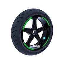 Double Stripe Tasarımlı Orman Yeşili Jant Şeridi Sticker Çınar Extreme