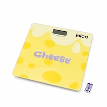 0221a Dijital - Pilli Desenli Renkli Cam Banyo Baskül Terazi Tartı Lcd Ekran 180kg/50gr 26x26cm İ11-030 Çok Renkli