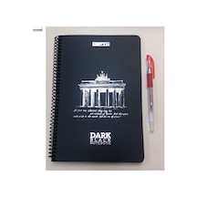 Gıpta Dark Siyah Defter A-4 Spiralli Pp Kapak 50-0 3-2673000-2011 Çok Renkli