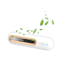 Youtek Beyaz Mini Ozon Hava Temizleyici - Ev, Araç, Ayakkabı Dolabı Ve Banyo İçin Koku Giderici - 2 Modlu, Hızlı Etki, Portatif M9 Beyaz