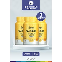 Ocean Gummies Vitamin D3 60 Çiğneme Form 3 Adet