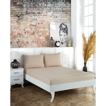 Çift Kişilik Penye 160x200 Lastikli Bej