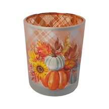 Touch Me Pumpkin Cam Mumluk - 8 Adet Tarı Cam - Krom