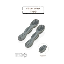 Silikon Bebek Mama Kaşığı Mocca