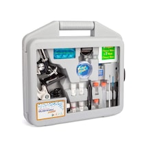 Ayrex Bushman Junior Science 1200x Taşıma Çantalı Beyaz Mikroskop