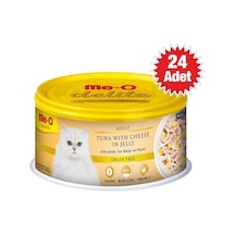 Me-O Delite Ton Balıklı Peynirli Jöleli Yetişkin Kedi Konservesi 24 x 80 G