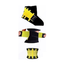 Hot Belt Termal Sauna Kemer Unisex Terletme Korsesi Sarı-siyah Lisinya