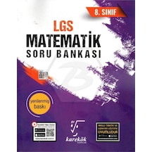 Karekök Yyayınları 8.sınıf Lgs Matematik Soru Bankası
