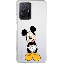 Xiaomi Mi 11t Pro Uyumlu Kapak Mickey Mouse Tasarımlı Şeffaf Kılıf Şeffaf