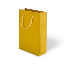 Altın Lüks Karton Çanta Lüks 20x25x8 Cm Pakette 24 Adet.
