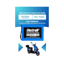 Csn Tornado Batarya Standart Kapasite Lifepo4 72v 24ah Elektrikli Motosiklet Bataryası