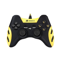 Gamebooster Gb-j54y Ps3 / Pc Uyumlu Sarı Kablolu Dualshock Titreşimli Gamepad