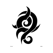 Airbrush Tattoo Tribal Omuz Yapışkanlı Stencil Süsleme Ve Boyama Kalıbı
